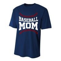 Baseball Mom Sports Fan Performance Sprint T-Shirt