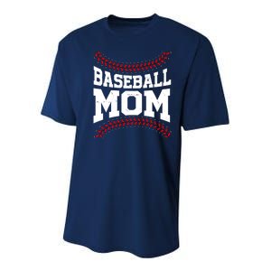 Baseball Mom Sports Fan Youth Performance Sprint T-Shirt