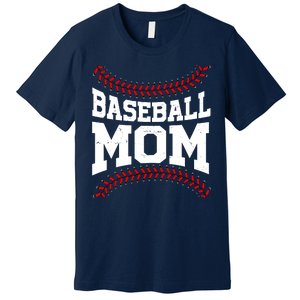 Baseball Mom Sports Fan Premium T-Shirt