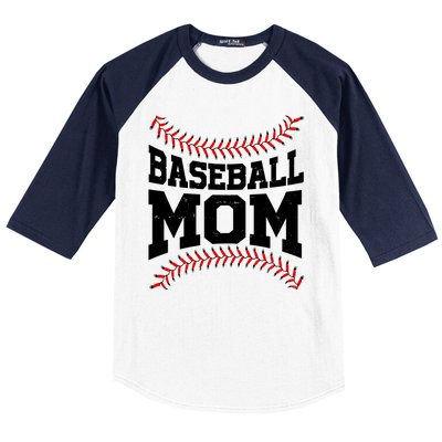 Baseball Mom Sports Fan Baseball Sleeve Shirt