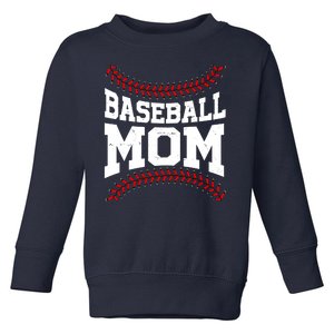 Baseball Mom Sports Fan Toddler Sweatshirt