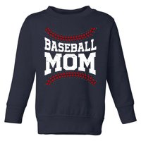 Baseball Mom Sports Fan Toddler Sweatshirt