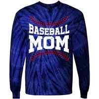 Baseball Mom Sports Fan Tie-Dye Long Sleeve Shirt