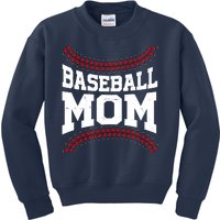 Baseball Mom Sports Fan Kids Sweatshirt