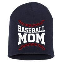 Baseball Mom Sports Fan Short Acrylic Beanie