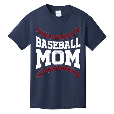 Baseball Mom Sports Fan Kids T-Shirt