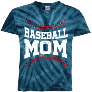 Baseball Mom Sports Fan Kids Tie-Dye T-Shirt