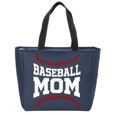 Baseball Mom Sports Fan Zip Tote Bag