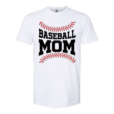 Baseball Mom Sports Fan Softstyle CVC T-Shirt