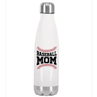 Baseball Mom Sports Fan Stainless Steel Insulated Water Bottle