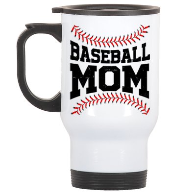 Baseball Mom Sports Fan Stainless Steel Travel Mug