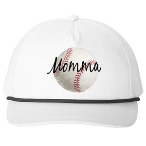 Baseball Momma Snapback Five-Panel Rope Hat