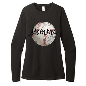 Baseball Momma Womens CVC Long Sleeve Shirt