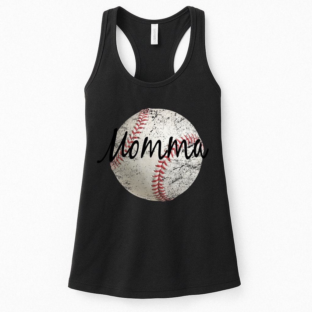 Baseball Momma Womens Tank Top