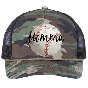 Baseball Momma Retro Rope Trucker Hat Cap