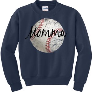 Baseball Momma Kids Sweatshirt