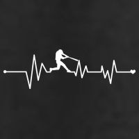 Baseball Player Heartbeat Beanie