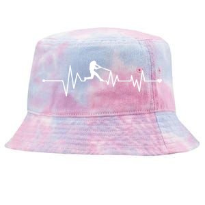 Baseball Player Heartbeat Tie-Dyed Bucket Hat