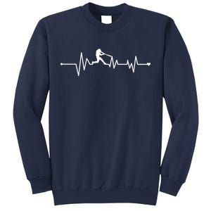 Baseball Player Heartbeat Sweatshirt