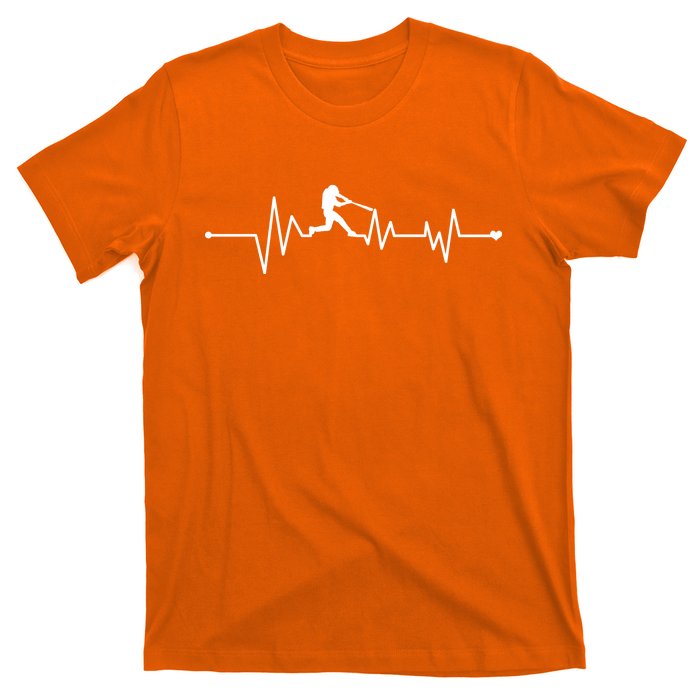 Baseball Player Heartbeat T-Shirt