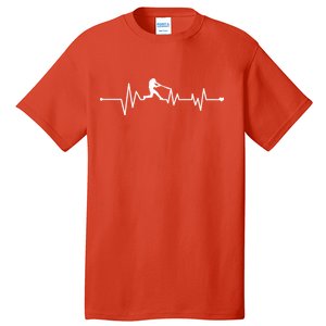 Baseball Player Heartbeat Tall T-Shirt