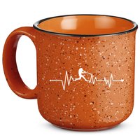 Baseball Player Heartbeat 15oz Campfire Ceramic Mug