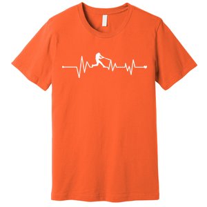 Baseball Player Heartbeat Premium T-Shirt