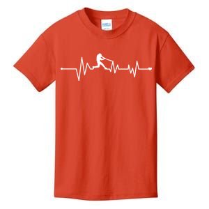 Baseball Player Heartbeat Kids T-Shirt