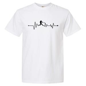 Baseball Player Heartbeat Garment-Dyed Heavyweight T-Shirt