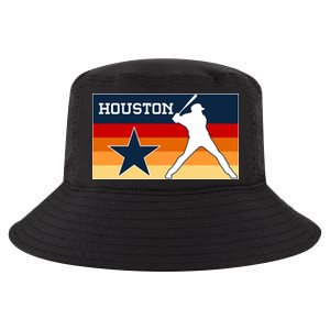 Baseball Player Silhouette Houston Flag Cool Comfort Performance Bucket Hat