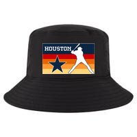 Baseball Player Silhouette Houston Flag Cool Comfort Performance Bucket Hat