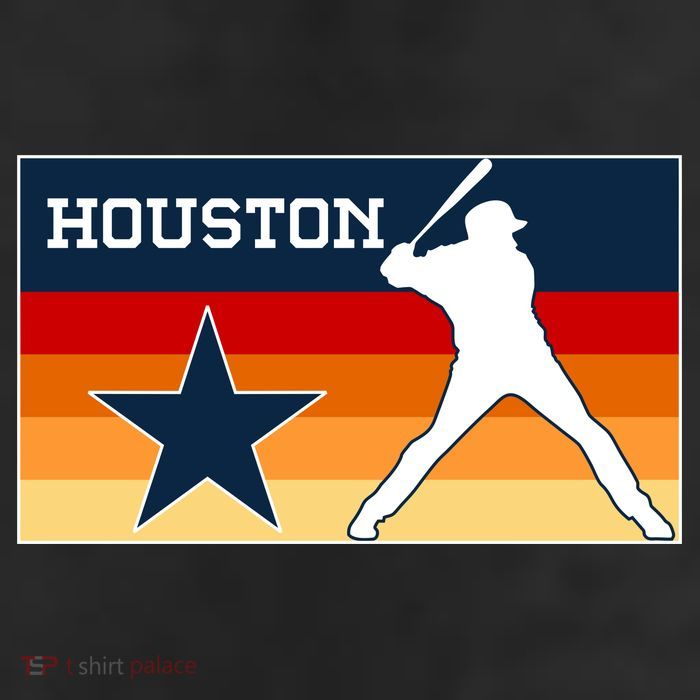 Baseball Player Silhouette Houston Flag 11oz C Handle Ceramic Mug