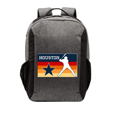 Baseball Player Silhouette Houston Flag Vector Backpack