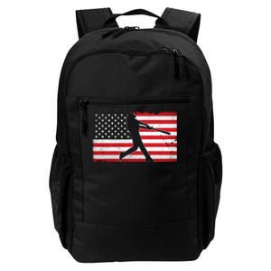 Baseball Player USA American Flag Daily Commute Backpack