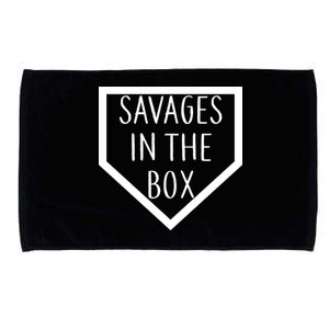 Baseball Savages In The Box Home Plate Microfiber Hand Towel