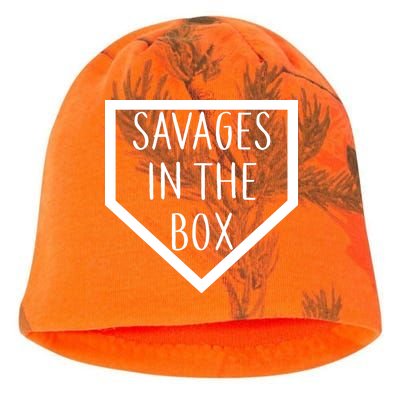 Baseball Savages In The Box Home Plate Kati - Camo Knit Beanie