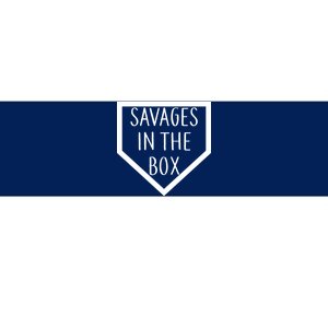 Baseball Savages In The Box Home Plate Bumper Sticker