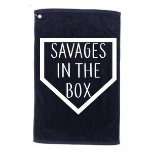 Baseball Savages In The Box Home Plate Platinum Collection Golf Towel