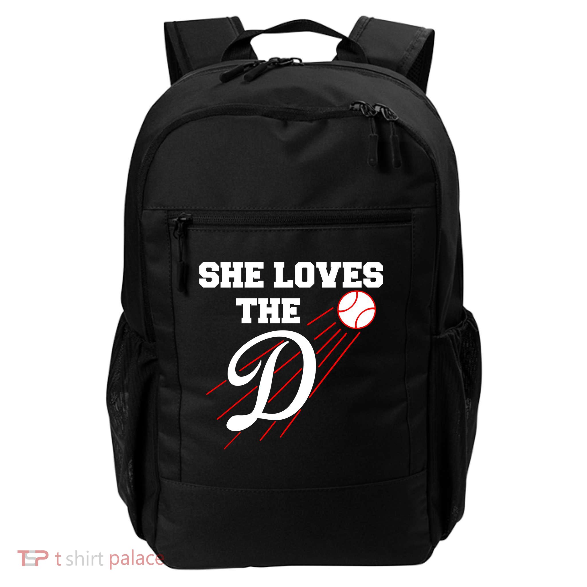 Baseball She Loves The D Los Angeles Daily Commute Backpack
