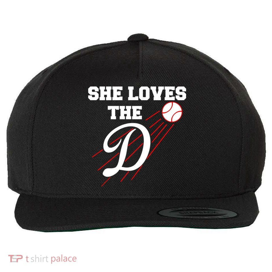 Baseball She Loves The D Los Angeles Wool Snapback Cap