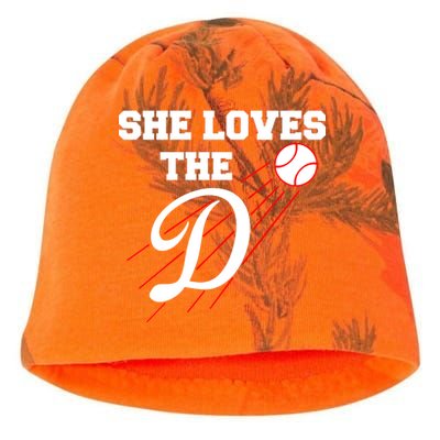 Baseball She Loves The D Los Angeles Kati - Camo Knit Beanie