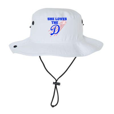 Baseball She Loves The D Los Angeles Legacy Cool Fit Booney Bucket Hat