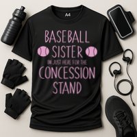 Baseball Sister I'm Just Here For The Concession Stand Cooling Performance Crew T-Shirt