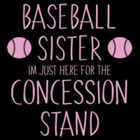 Baseball Sister I'm Just Here For The Concession Stand Cooling Performance Crew T-Shirt