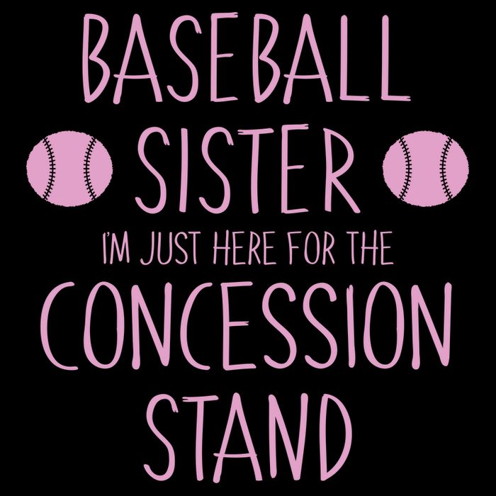 Baseball Sister I'm Just Here For The Concession Stand Cooling Performance Crew T-Shirt