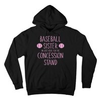 Baseball Sister I'm Just Here For The Concession Stand Hoodie