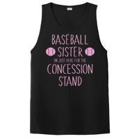 Baseball Sister I'm Just Here For The Concession Stand PosiCharge Competitor Tank