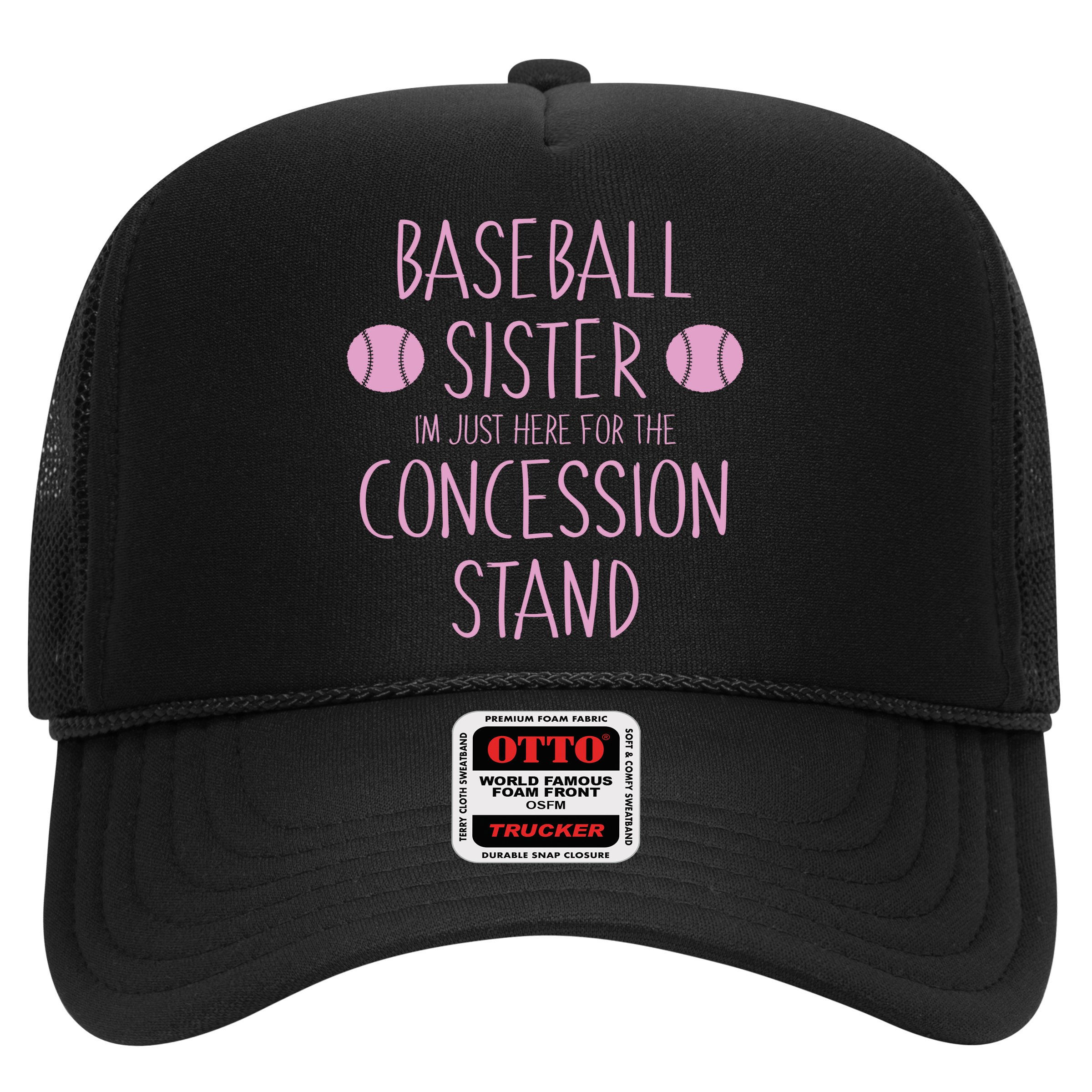 Baseball Sister I'm Just Here For The Concession Stand Hat