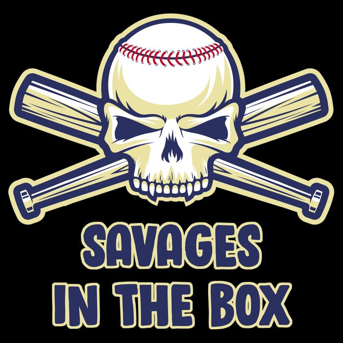 Baseball Skull Savages In The Box Backpack