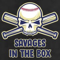 Baseball Skull Savages In The Box Adult Drive Performance Visor